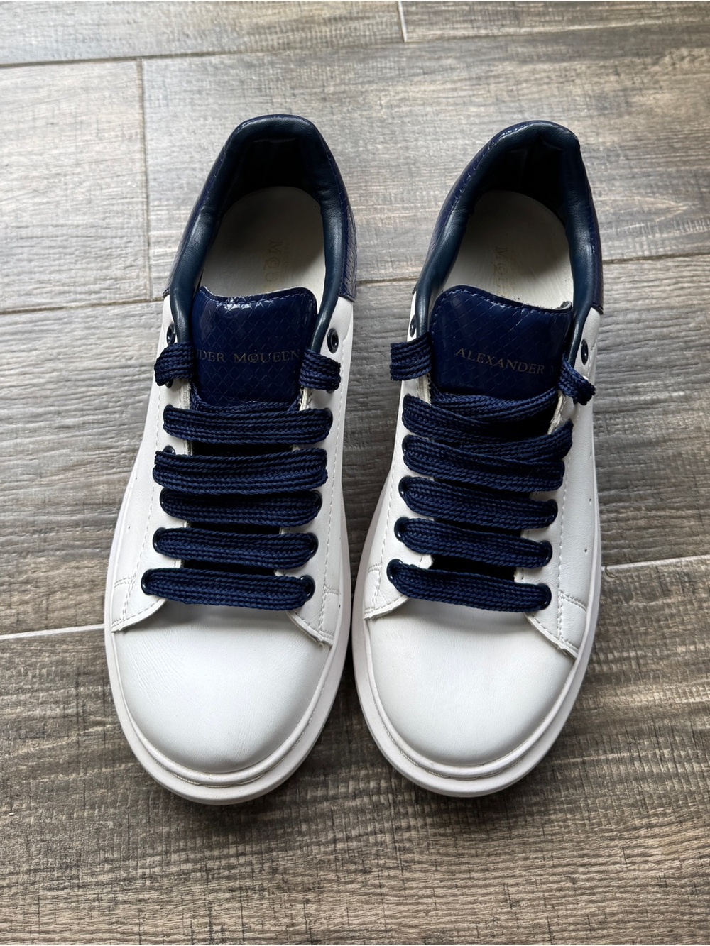 Alexander McQueen Oversized Sneaker 'Python Navy' 40 - Picture 3 of 7